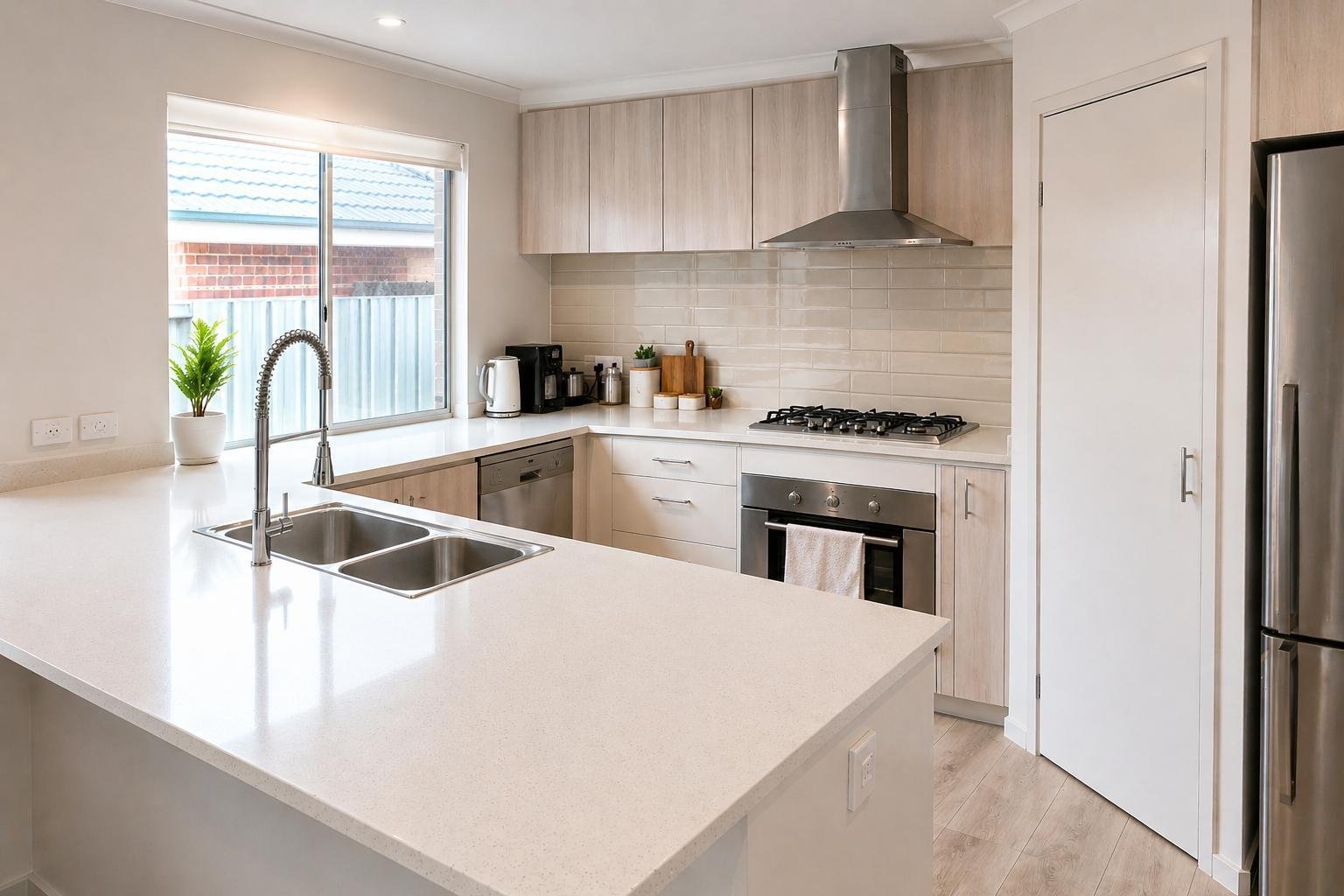Kitchen after Clearpath house cleaning
